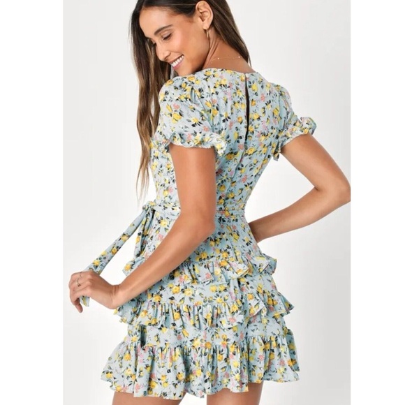 Lulu’s Tiered Floral Mini Dress - Picture 10 of 15